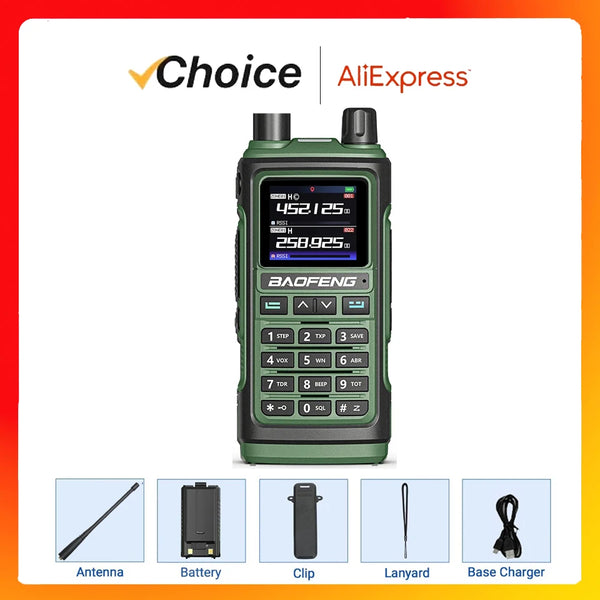 Baofeng Official Store UV-17 Pro GPS Walkie Talkie Air Full Band Long Range Wireless Copy Frequency Two Way Radio Ham Radio