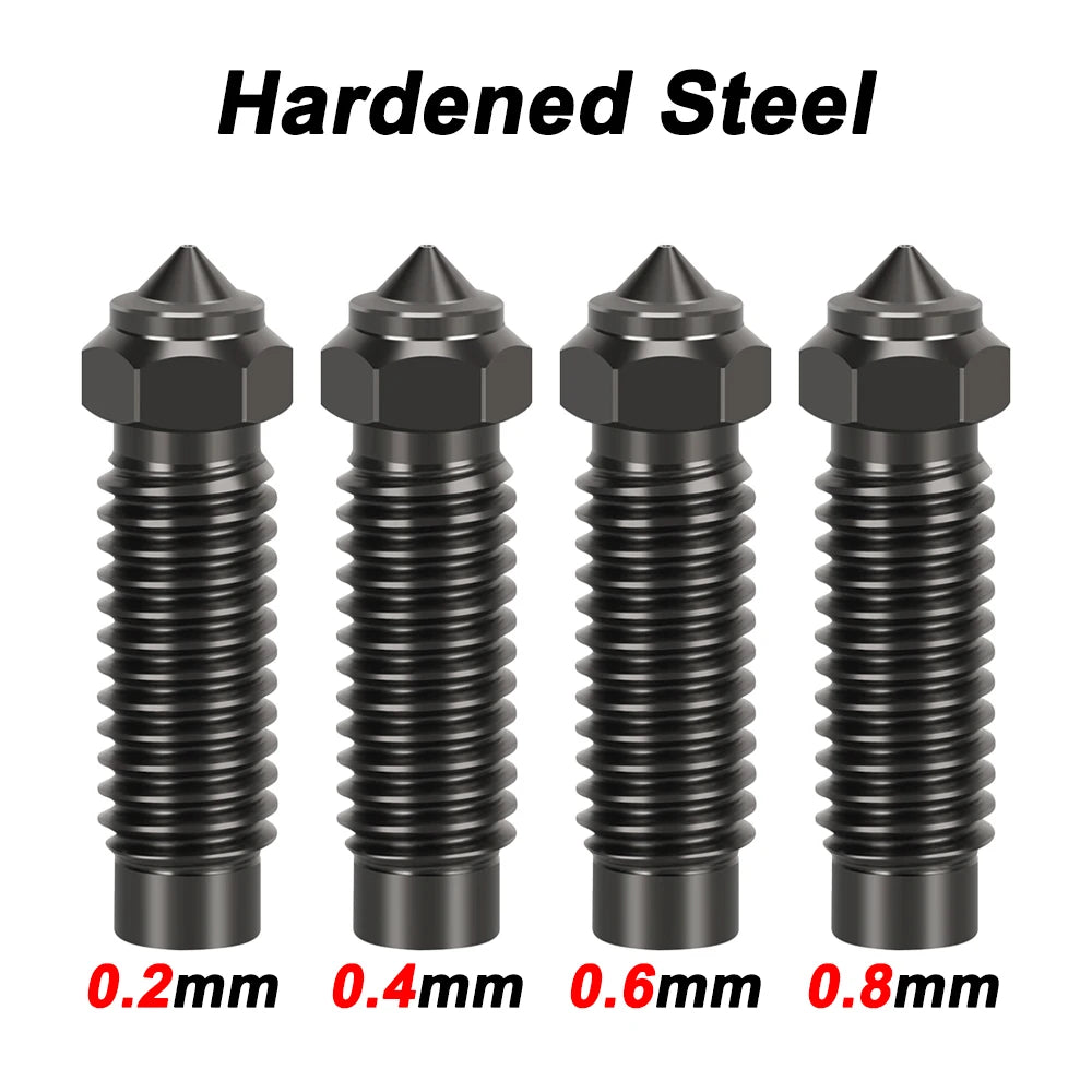 For Elegoo Neptune 4 Max/4 Plus Brass Copper Plated Hardened Steel Nozzle Upgraded Nozzle High Speed Nozzles Hotend Kit
