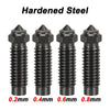 For Elegoo Neptune 4 Max/4 Plus Brass Copper Plated Hardened Steel Nozzle Upgraded Nozzle High Speed Nozzles Hotend Kit