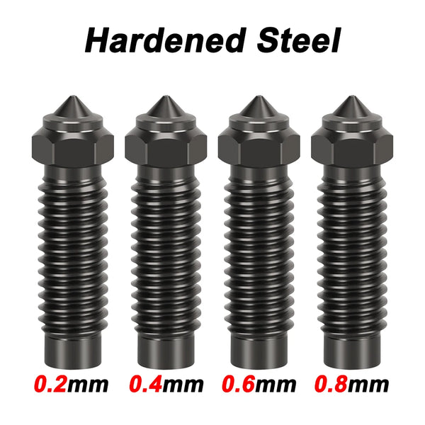 For Elegoo Neptune 4 Max/4 Plus Brass Copper Plated Hardened Steel Nozzle Upgraded Nozzle High Speed Nozzles Hotend Kit