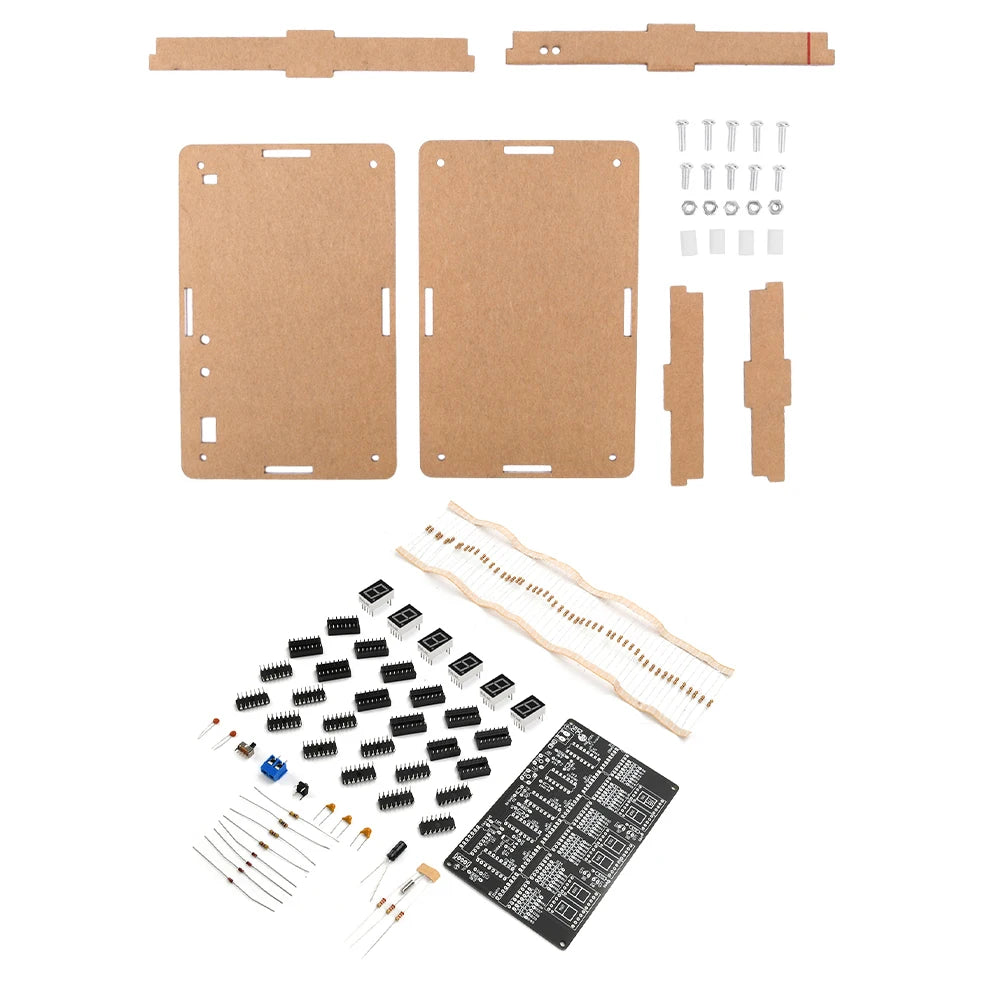 DC4.5V-5.5V 6 Digits DIY Clock Kit Auto Display Time DIY Alarm Clock Soldering Practice Kit detail image 7
