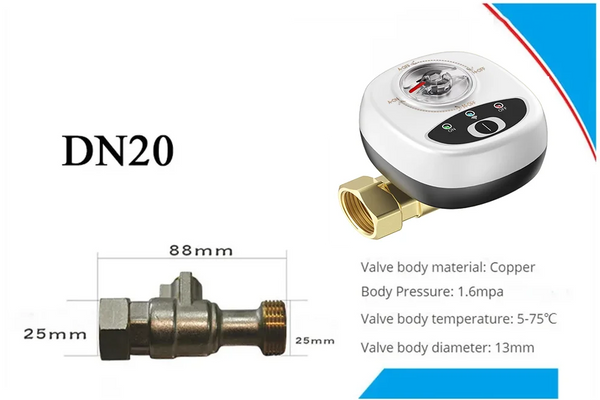 eWelink APP WiFi Smart Valve Water Gas Shutoff Automated Ball Valve DN15/DN20/DN25 Wireless detail image 17