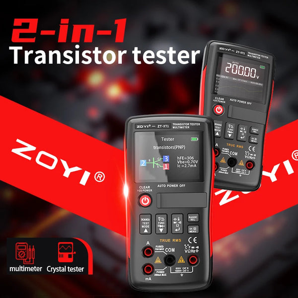 ZOYI ZT-XT1 2-in-1 LCR Digital Multimeter & Transistor Tester, for Voltage Resistance Diode detail image 8