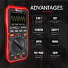 TOOLTOP ET2010A 1MHz Portable Digital Oscilloscope 2.5Msps Auto True RMS Multimeter AC 10A detail image 2