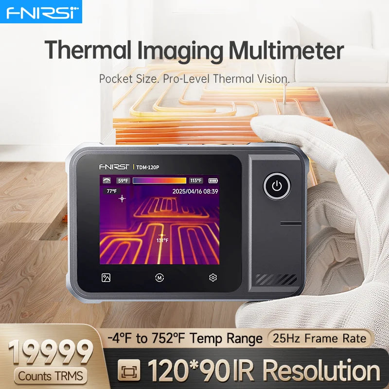 FNIRSI TDM-120/TDM-120P Thermal Imaging Multimeter 2 in 1 IR Camera Tester 120x90 Resolution detail image 3
