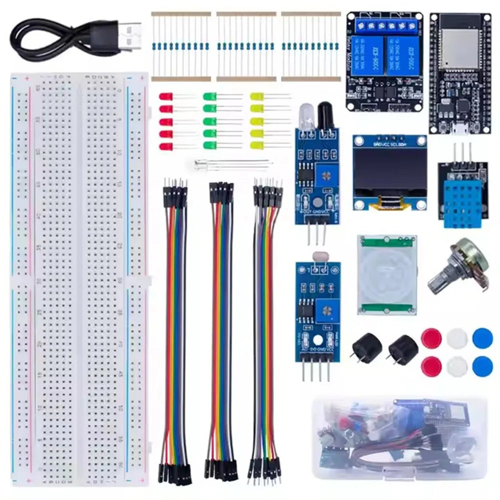DIY Starter Kit for ESP32 ESP-32S WIFI with Storage Box Learning Basic Starter Kit 0.96 Inch detail image 3
