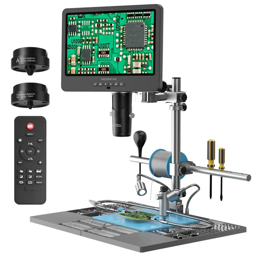 Andonstar AD249SM-Plus HDMI Digital Microscope 2000X 10.1'' IPS Screen for PCB/SMD Soldering Microscope P product image