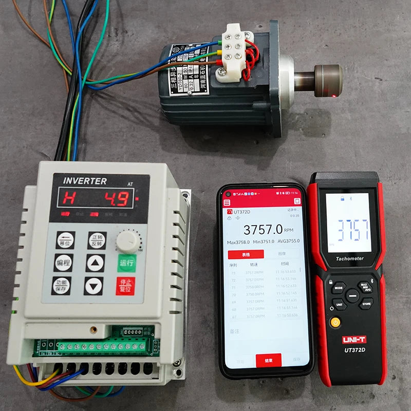 UNI-T Speed Tachometer 2-in-1 UT372D Laser Tachometer Contact And Non-contact Tacometro detail image 3