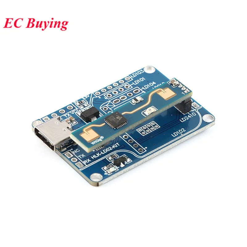 HLK-LD2410B Test Kit LD2410 FMCW 24G Smart Human Presence Status Sensing Radar Heartbeat detail image 4