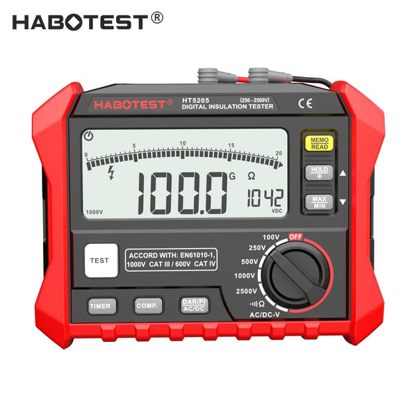 HABOTEST HT5203/HT5205 1000V 0-100G Insulation Resistance Tester Earth Ground Resistance detail image 6