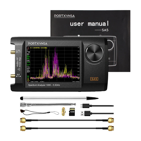 4 Inch IPS LCD SA5 Multi Functional Handheld Spectrum Analyzer 100k-5.3GHz 2-in-1 Signal detail image 8