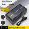 18650 Solar Battery Charger Multi Munctional Solar Type C Intelligent Lithium Battery Holder Power Bank C product image