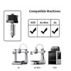 For Bambu Lab P2S Upgraded Hotend 0.2/0.4/0.6/0.8mm Hardened steel nozzle Replace Hot End Bambulab H2D H2S 3D Printer Print Head