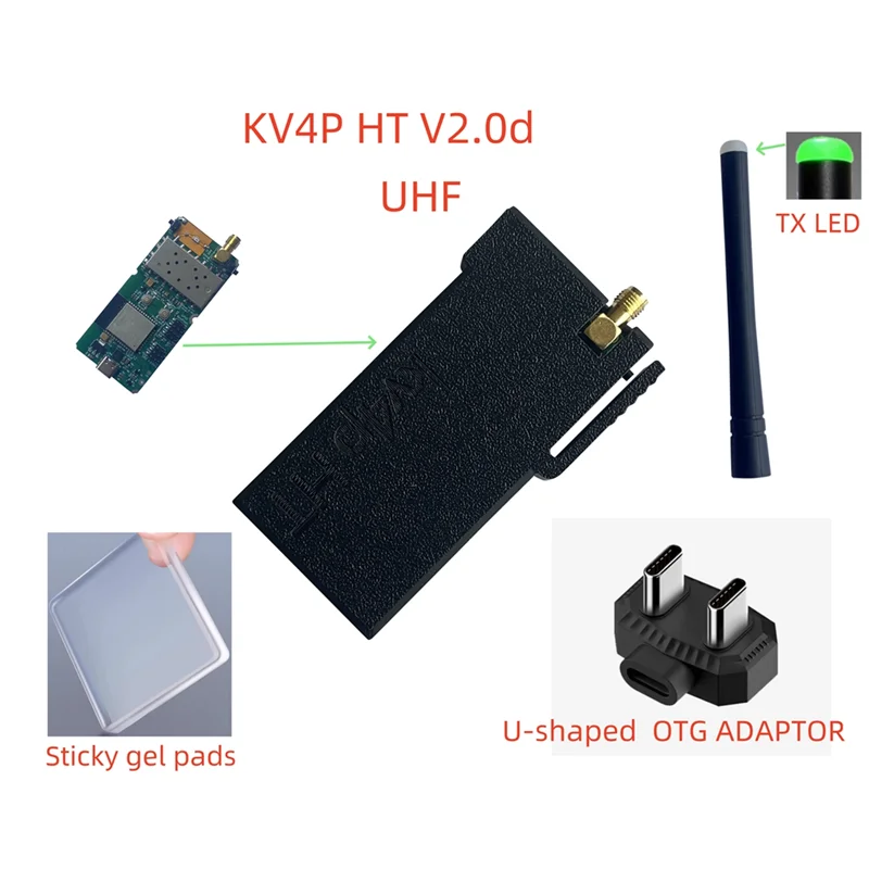 Transceiver Kv4p HT V2.0D UHF Homebrew Radio Module Kit Convert Kv4p HT Android Phone To Ham detail image 6