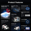 Raspberry Pi 5 ROS2 Robot Car Kit With TOF Lidar Support AI Visual Recognition SLAM Mapping detail image 2