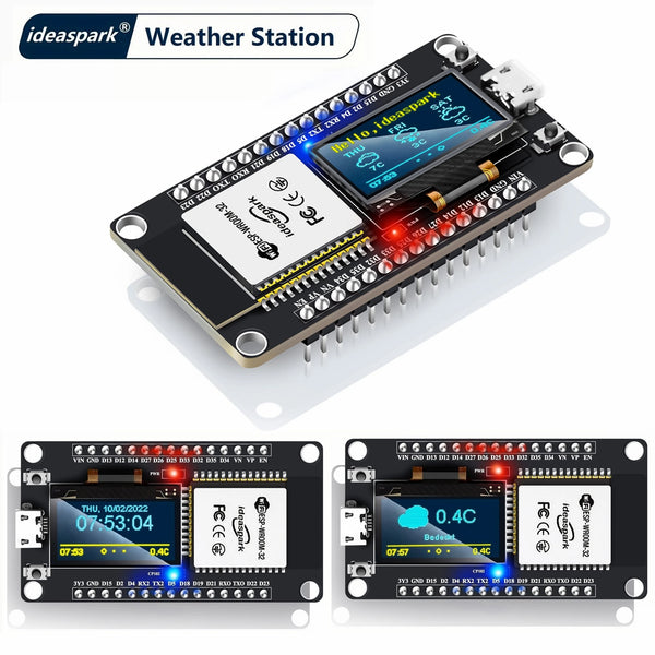 ESP32 Weather Station Weather Instrument Kit WiFi+BT Integrated 0.96'' OLED DHT-11 BMP-180 detail image 3