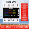 KWS-306 Voltmeter Ammeter Power Meter AC 85-290V 80A 3-phase 4-wire DIN-Rail Meter Power detail image 7