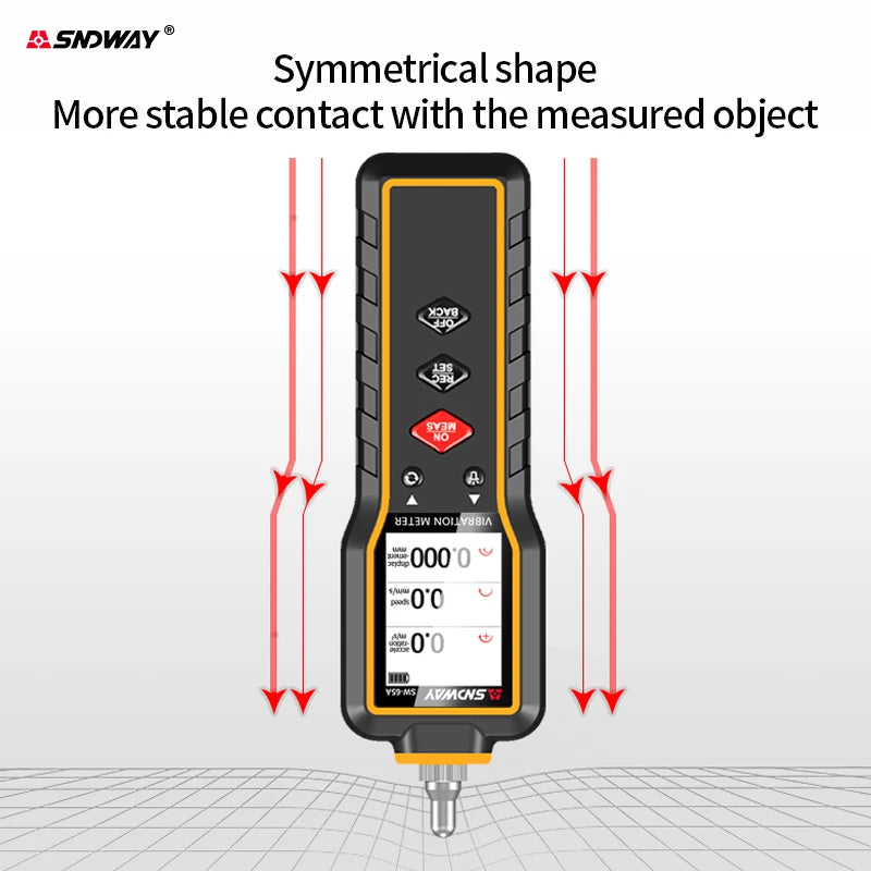 SNDWAY Vibration Analyzer Digital Vibration Meter Device Probe Analizador De Vibraciones detail image 5