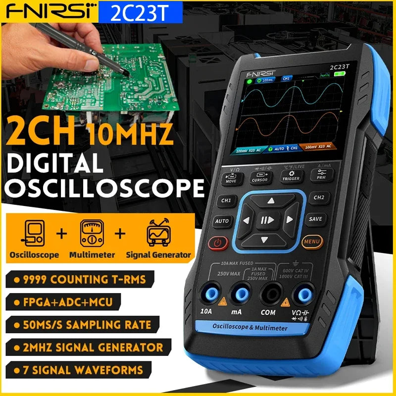 FNIRSI 2C23T Digital Oscilloscope Multimeter Tool product image