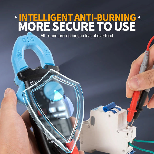 FNIRSI MC-40 Digital Clamp Meter 600A High Current Multimeter AC/DC Voltage 600V Auto Range detail image 6