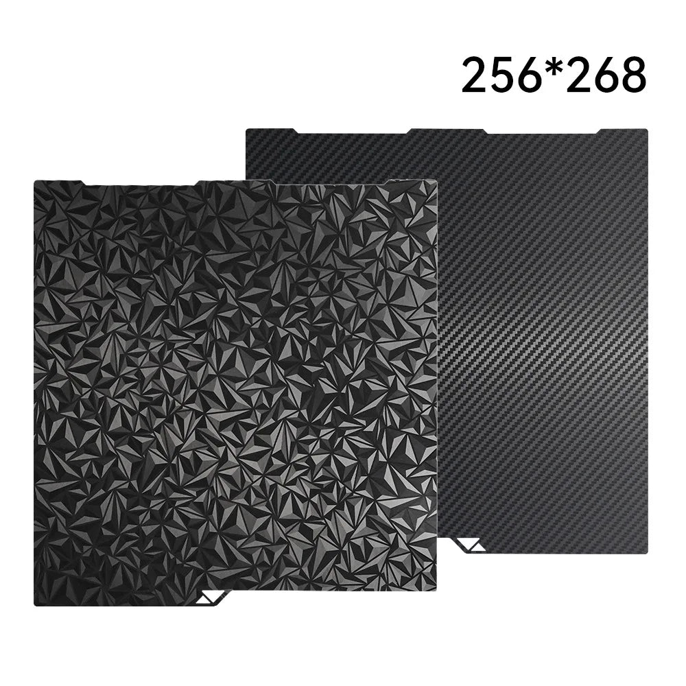 Kobra 3 Build Plate Kobra 3 Pei Textured PEO 256x268 For Anycubic Kobra 3 Combo Build Plate Spare Parts Double Sided Heat Bed