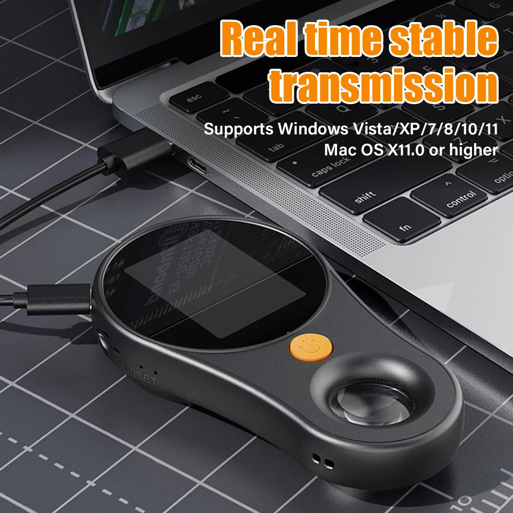 Handheld Digital Microscope 500X Magnification Hd Electronic Magnifier with Light for detail image 3