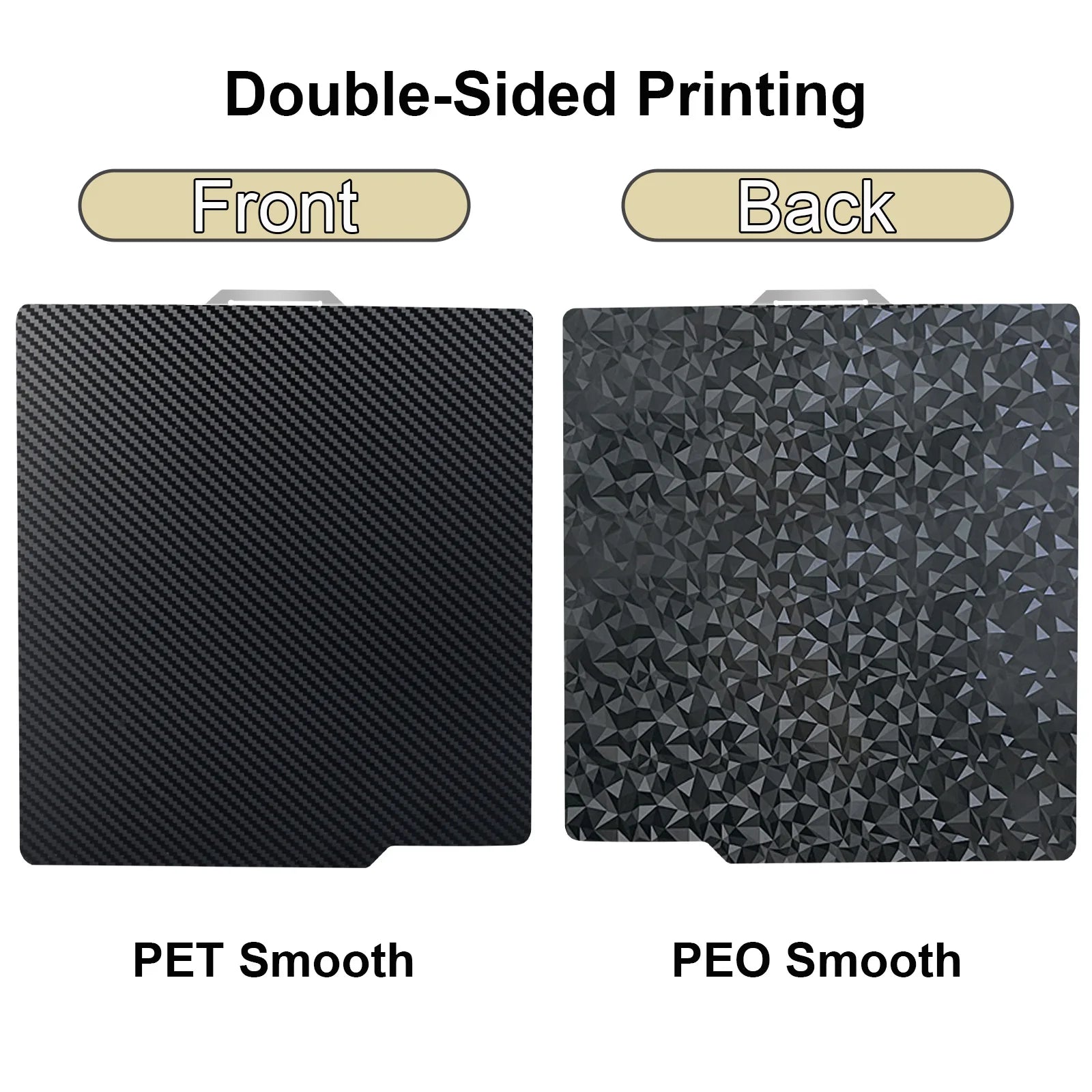 P2S PEO Bambu X1 P1 A1 Build Plate 257x257 PEI Bed Plate Double Side Smooth Texture Spring Steel Sheet For Bambu Lab P1S Heatbed