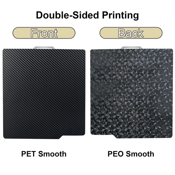 P2S PEO Bambu X1 P1 A1 Build Plate 257x257 PEI Bed Plate Double Side Smooth Texture Spring Steel Sheet For Bambu Lab P1S Heatbed