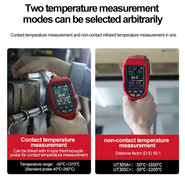 UNI-T Digital Infrared Thermometer UT305C+ UT305A+ Laser Temperature Meter Industrial Not detail image 4