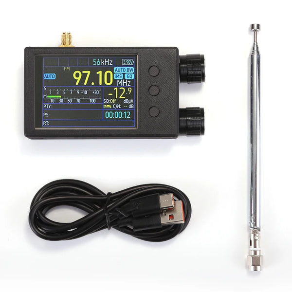 Mini Black Portable TEF6686 Full Band FM/LW/MW/SW Radio Receiver 2.4" touch Screen product image