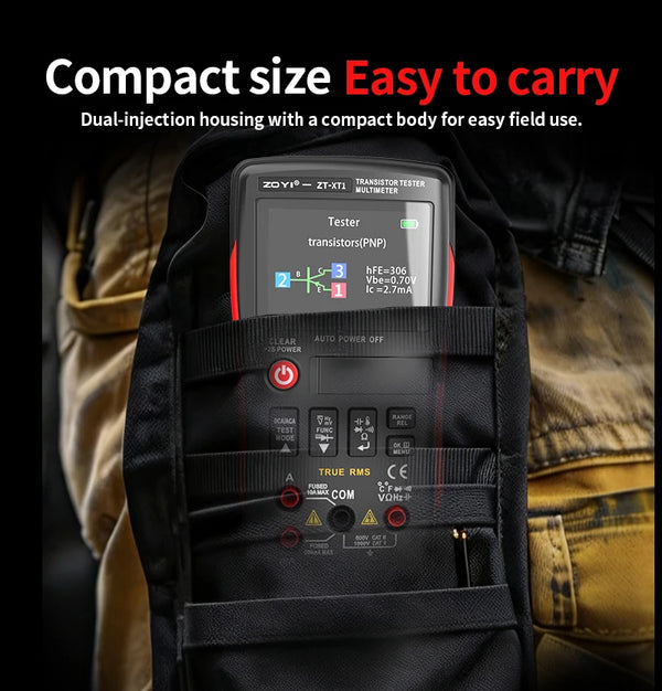 ZOYI ZT-XT1 2-in-1 LCR Digital Multimeter & Transistor Tester, for Voltage Resistance Diode detail image 19