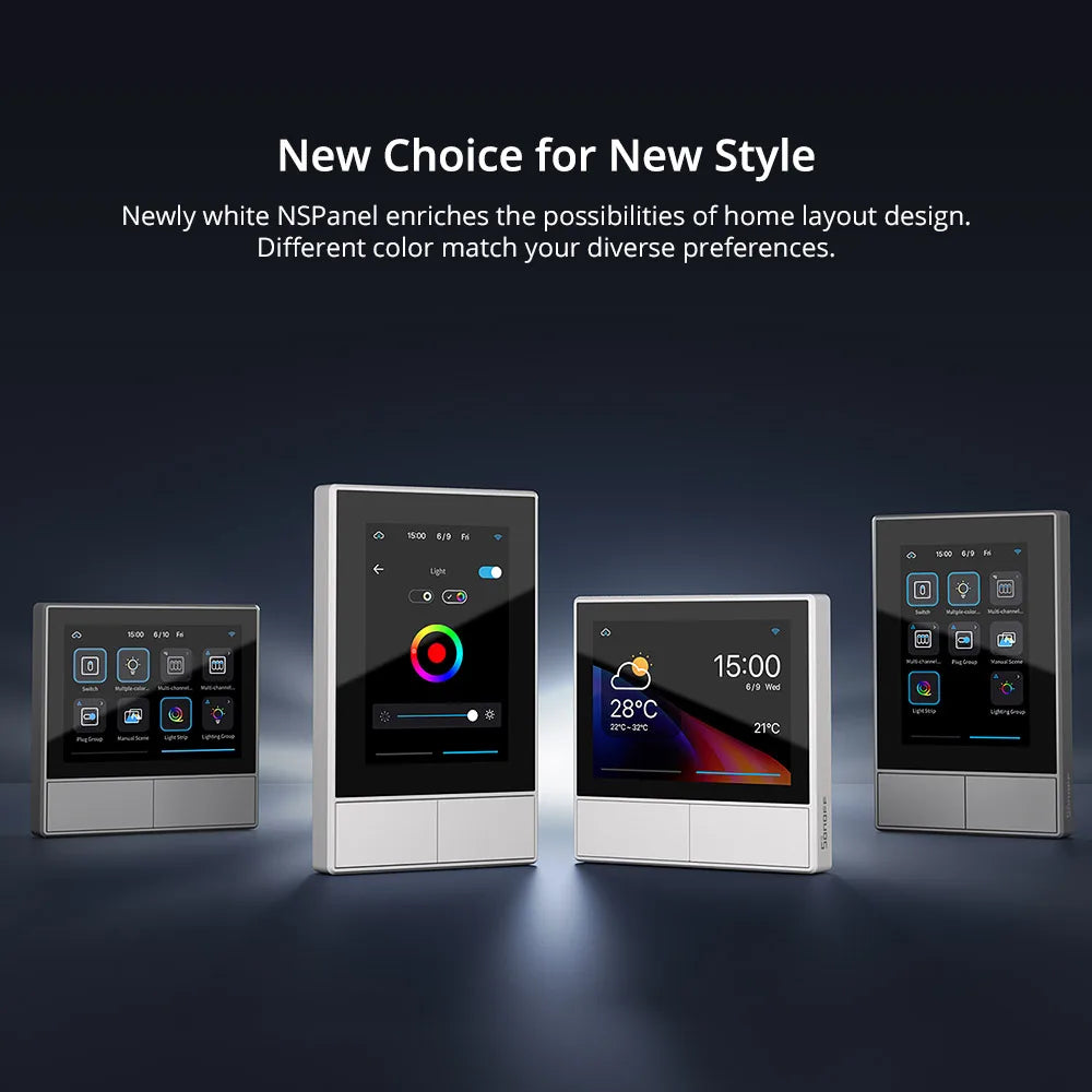 SONOFF NSPanel HMI LCD Smart Scene White Wall Switch EU/US Thermostat All-in-One Control via eWeLink APP Support Alexa Google