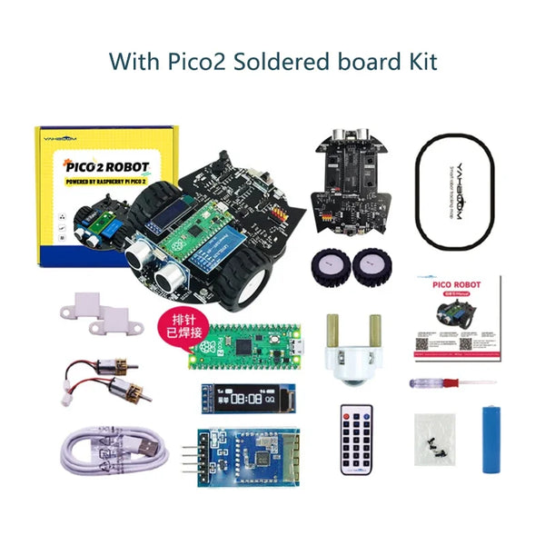 Yahboom Raspberry Pi Pico 2 Robot Car Kit Diy Electronic Coding Robot Kit Support detail image 8