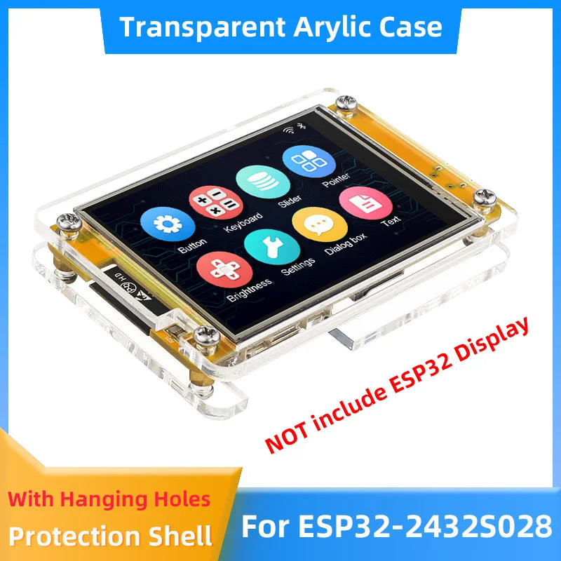 Transparent Acrylic Case for ESP32-2432S028 Development Board ESP32 2.8 Inch 240*320 Smart Display (witho product image