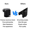 Brush For Bambu Lab P1 X1 Print Head Cleaner Full Metal Two-side Clean Nozzle Wiper Silicone Brush Mounted Scrubber Replacement
