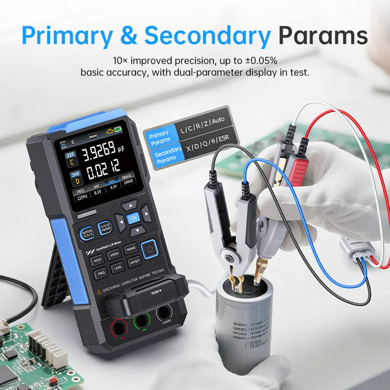 FNIRSI LC1020E Handheld Digital Bridge LCR Meter Auto-Ranging Inductance, Capacitance detail image 5