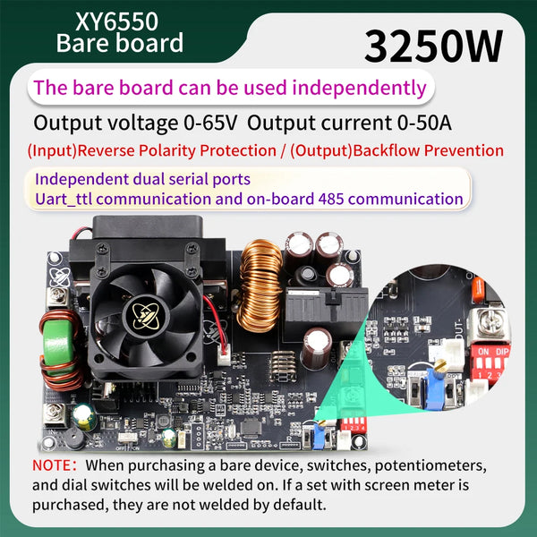 XY6550S 3250W 50A CNC Buck Power Supply Direct Current Stabilized Voltage Constant Voltage detail image 4