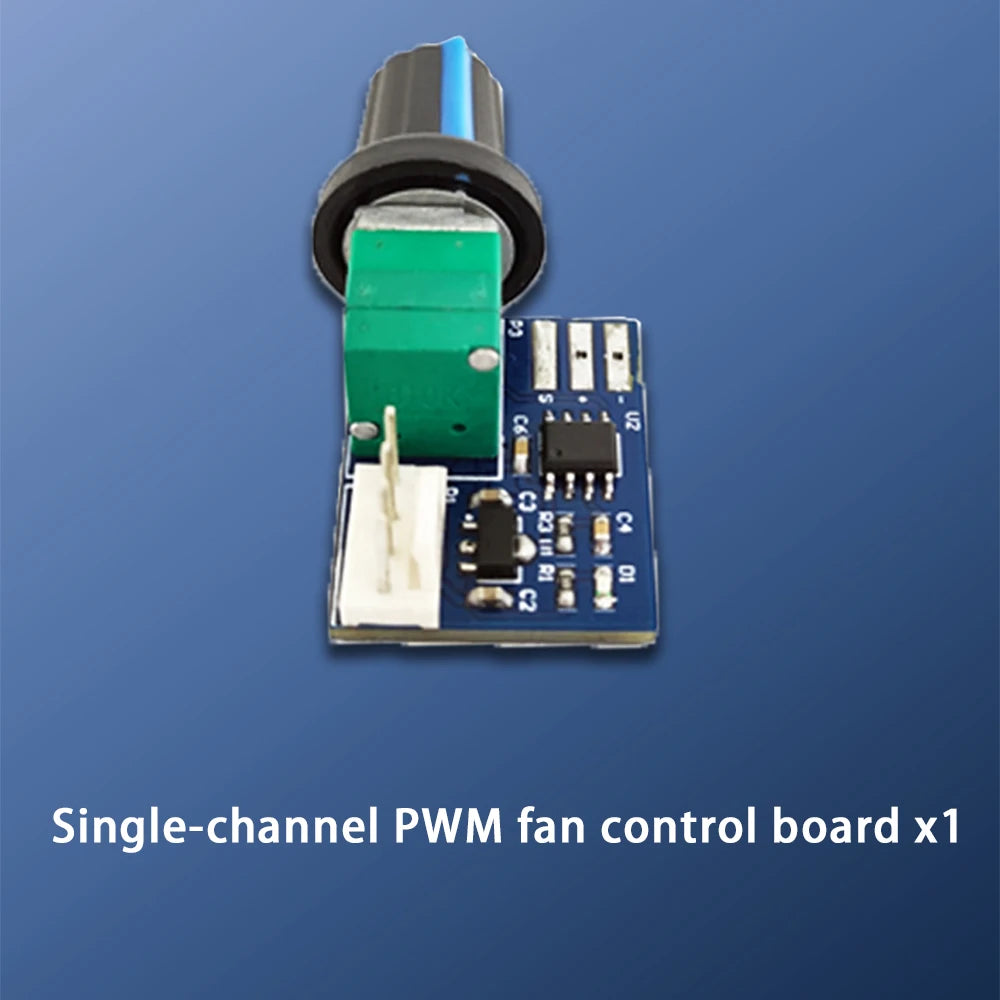12V Single Channel PWM Fan Speed Controller with 25KHZ Frequency Duty Cycle Adjustable from detail image 4