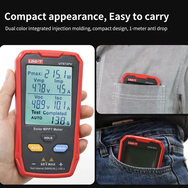 UNI-T UT673PV Solar Panel MPPT Tester 5~800W PV Module Maximum Power Meter Open Circuit detail image 3