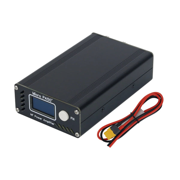 Hamgeek Micro PA50+ (PA50 Plus) 50W 3.5MHz-28.5MHz HF Power Amplifier HF Amp with 1.3" OLED Screen product image