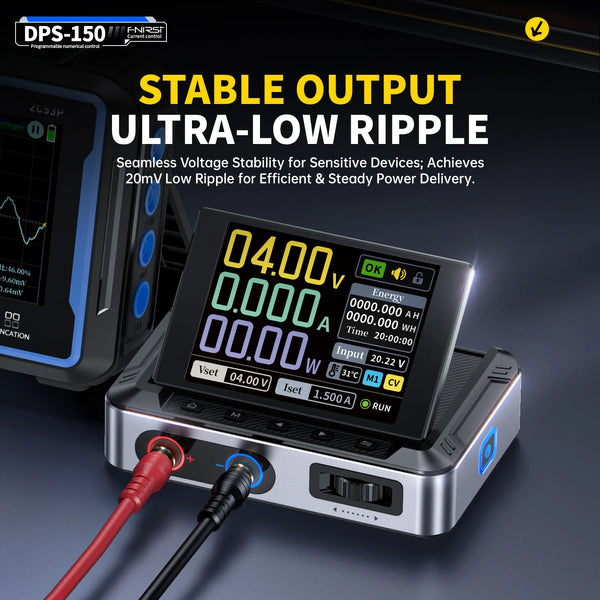 FNIRSI DPS-150 Laboratory DC Power Supply, CNC Adjustable 30V 5A Digital Display Micro detail image 2