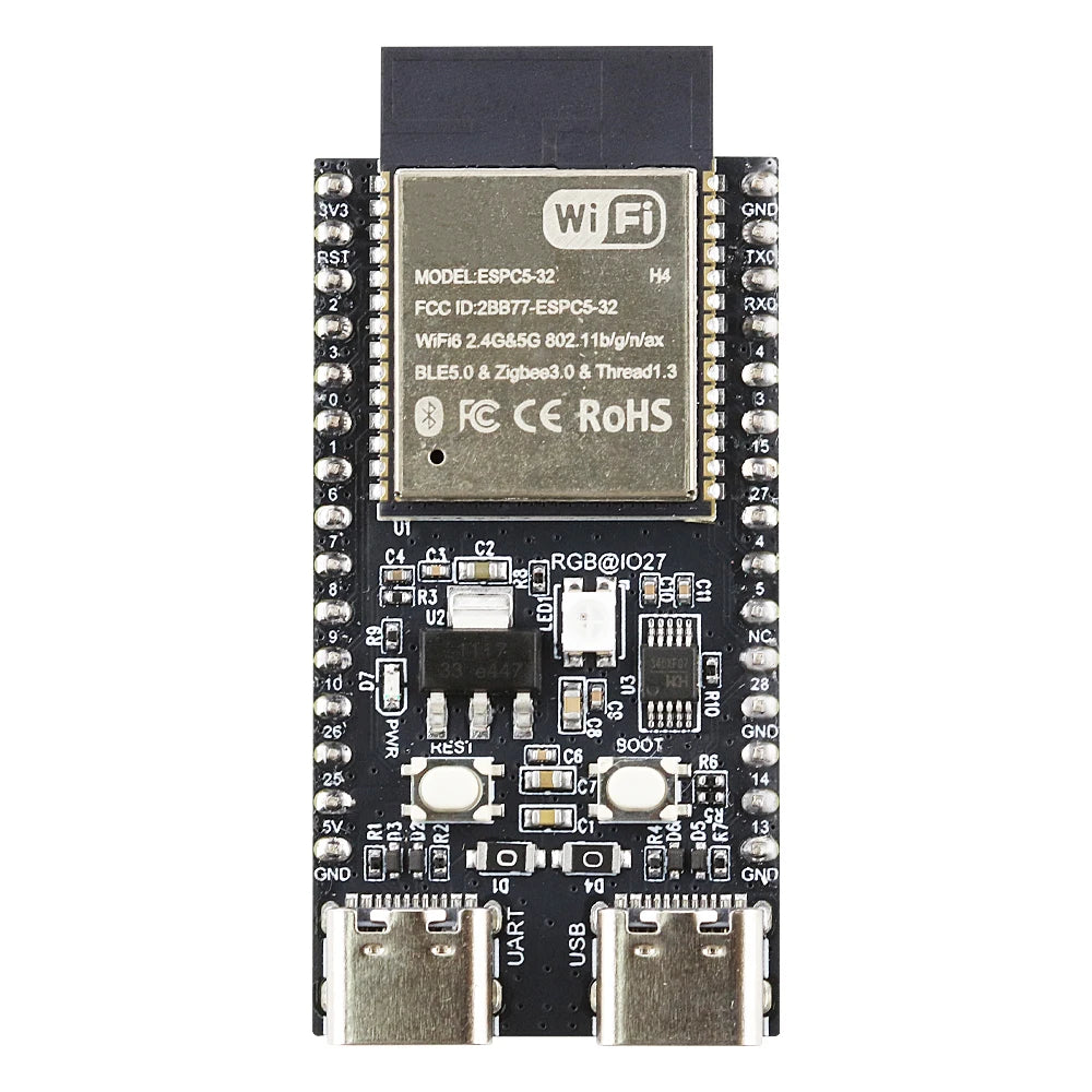 ESP32-C5-DevKitC-1 Development Board Dual-frequency 2.4G 5GHz WiFi Module with Pin N4 ESP32 detail image 2