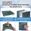 P2S PEO Bambu X1 P1 A1 Build Plate 257x257 PEI Bed Plate Double Side Smooth Texture Spring Steel Sheet For Bambu Lab P1S Heatbed