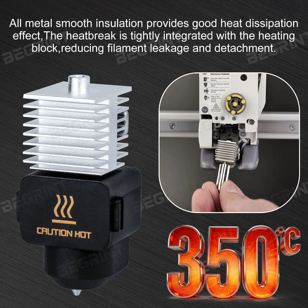 For Bambu Lab A1/A1MINI Nozzle Hardened steel Integrated A2L Hotend Kit High-Precision A1 Nozzles Same As Original High Quality