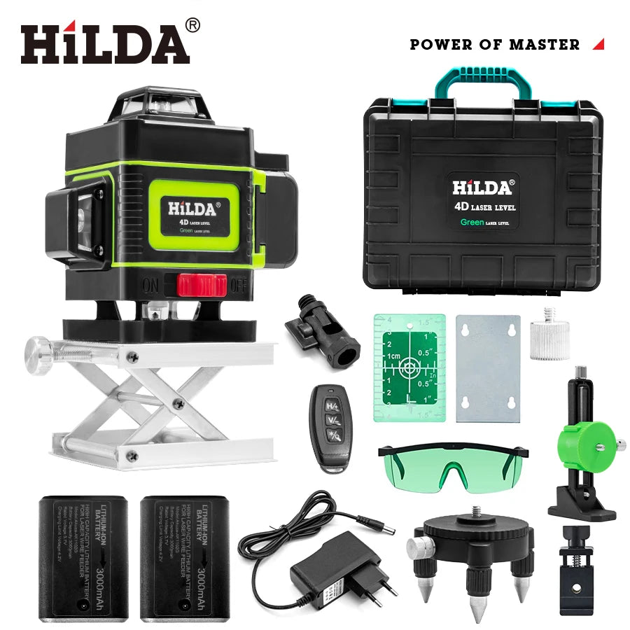16 Lines 4D 360 Horizontal And Vertical Laser Level green line SelfLeveling Super Powerful detail image 7