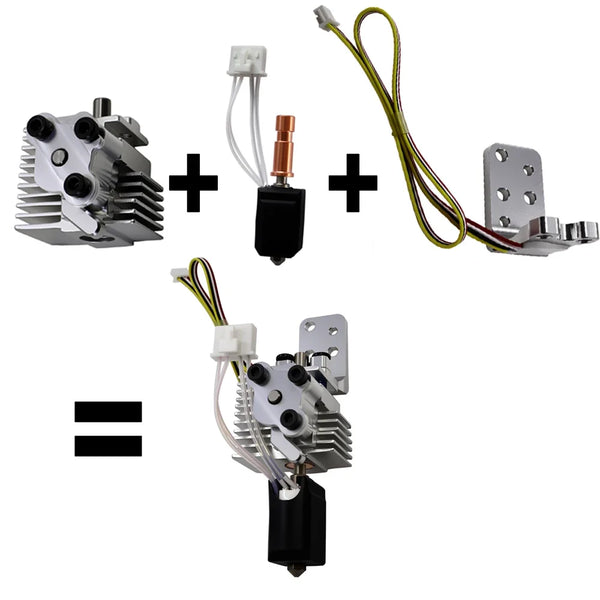 Quick Release Hotend Upgrade Kit Compatible with Anycubic Kobra S1 S1C Combo Aluminum Heat Sink Sensor Replacement Parts
