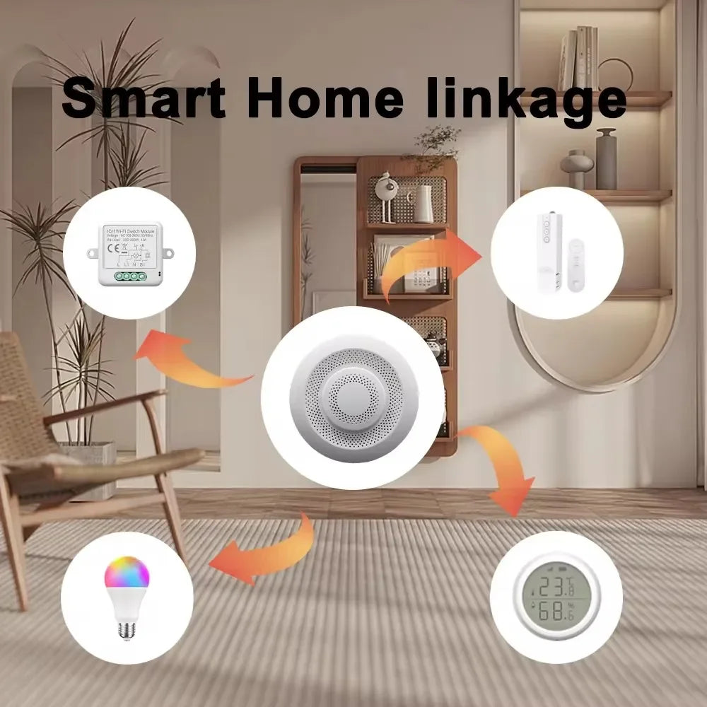 Tuya Smart Zigbee/WIFI Smart Airbox CO2 Formaldehyde VOC Detector Temperature Humidity detail image 3