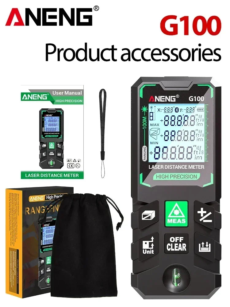 ANENG G50/G70/G100/G120 Green Laser Distance Meter Autonomous Benchmark Rangefinder 0.5~1 detail image 9
