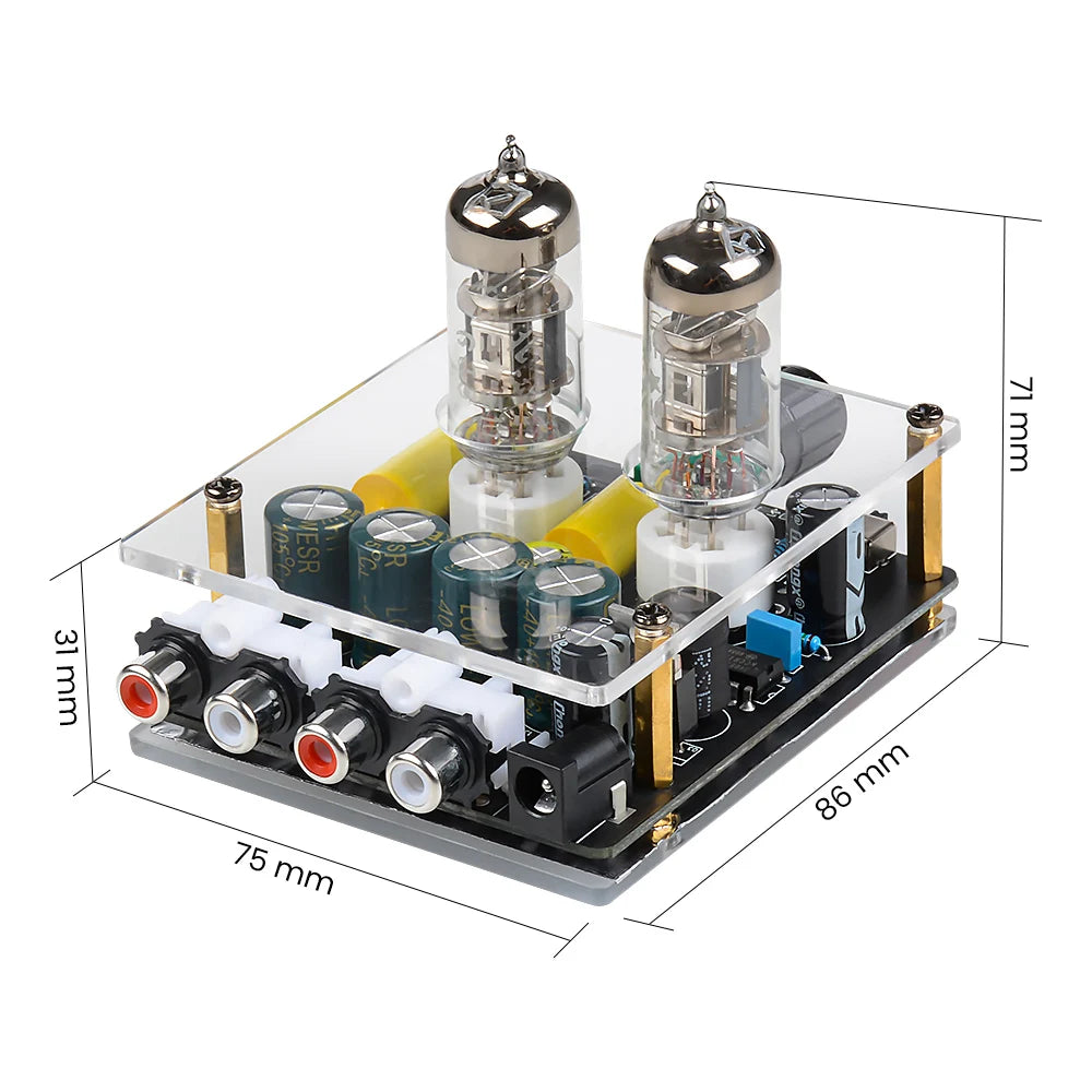AIYIMA Upgraded 6A2 Tube Preamplifier Amplifiers HiFi Preamp Bile Buffer Audio Amp Speaker detail image 4