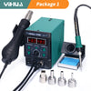 YIHUA 8786D Soldering Iron Hot Air Soldering Station DIY Digital Rework Station Phone Repair detail image 8